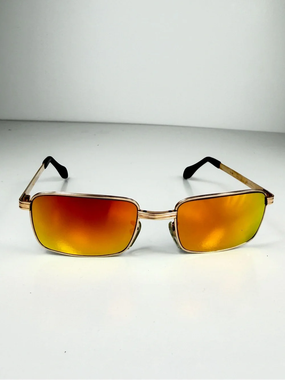 Deadstock Vintage Frames Co Venus Vita Gold Filled Rectangle Watermelon Lens Set